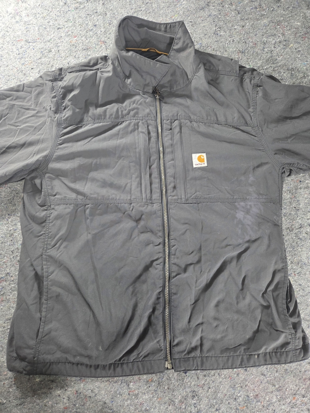 Carhartt Full Swing Briscoe Jacket Mens XL Gray Rain Defender 101980